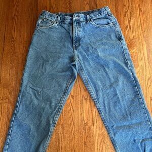 Carhartt Brown and Blue Plaid Flannel Lined Jeans